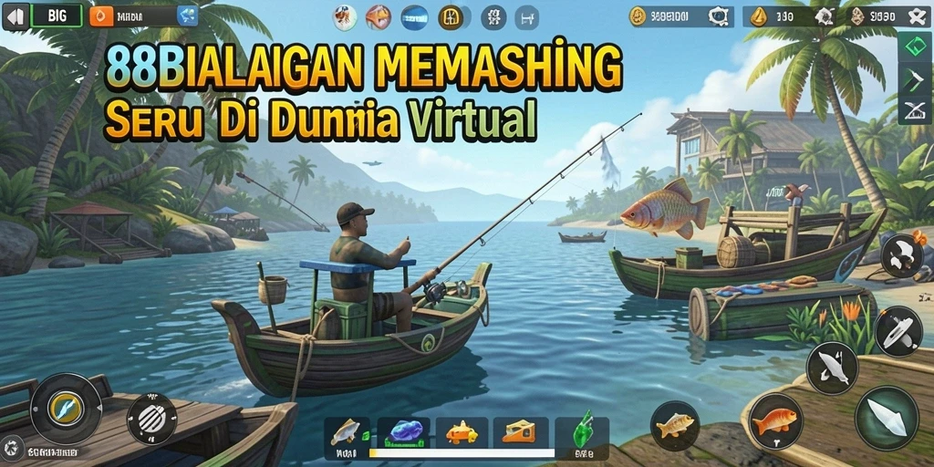 Tampilan gameplay <strong>88BIG</strong> dengan suasana memancing yang mendebarkan.