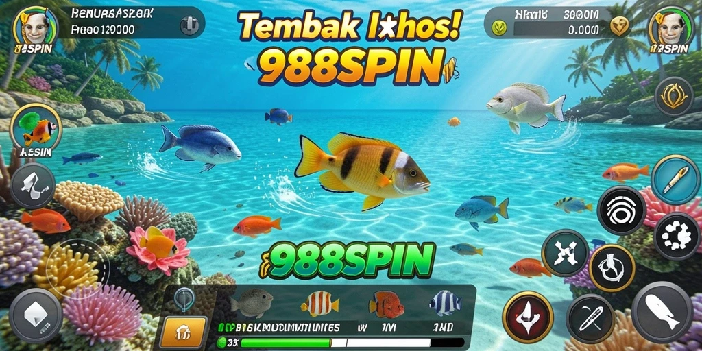 Tampilan screenshot gameplay Tembak Ikan yang seru dan menantang.
