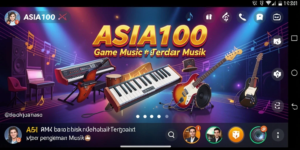 Tampilan seru gameplay ASIA100 yang interaktif dan menggembirakan.