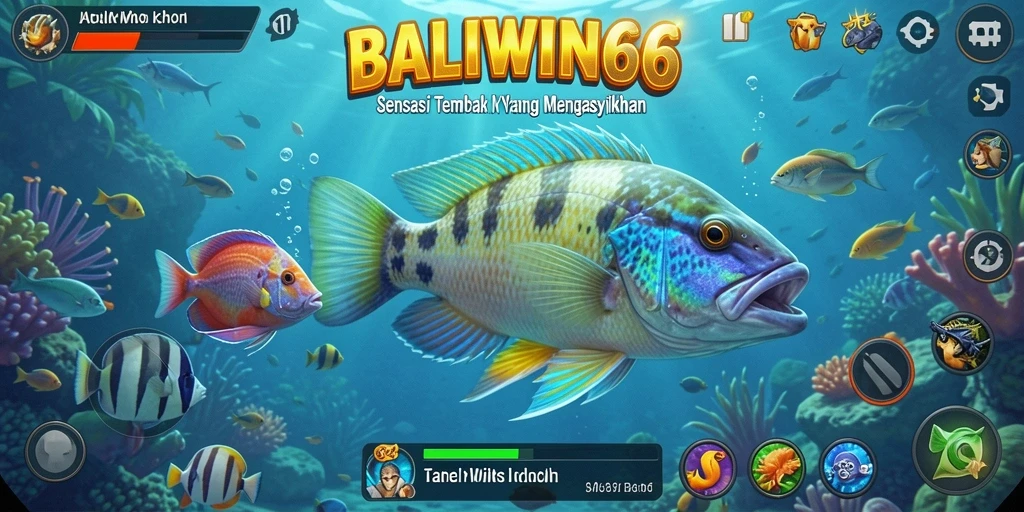 Tampilan gameplay BALIWIN66 yang penuh aksi Tembak Ikan.