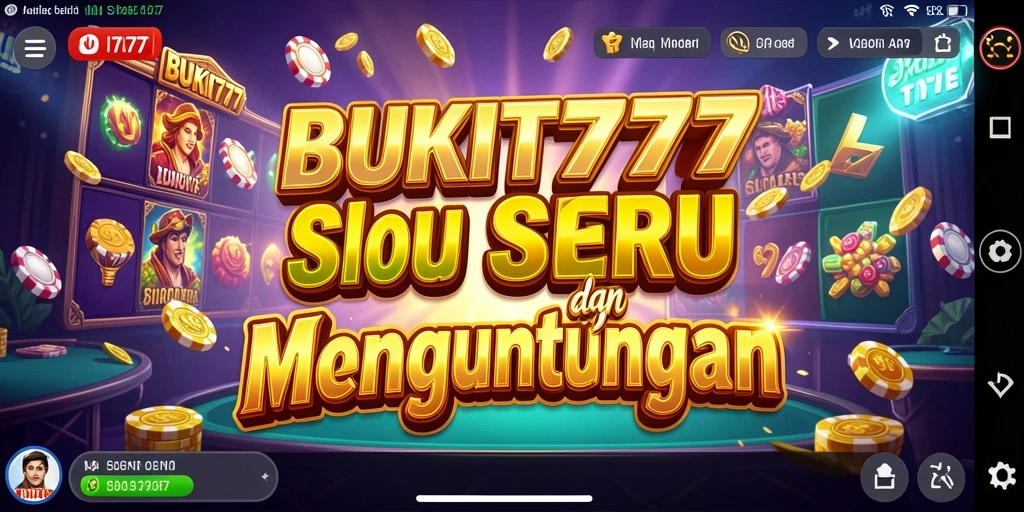 Gameplay seru dan menarik dari BUKIT777 di layar dengan tema Slot.