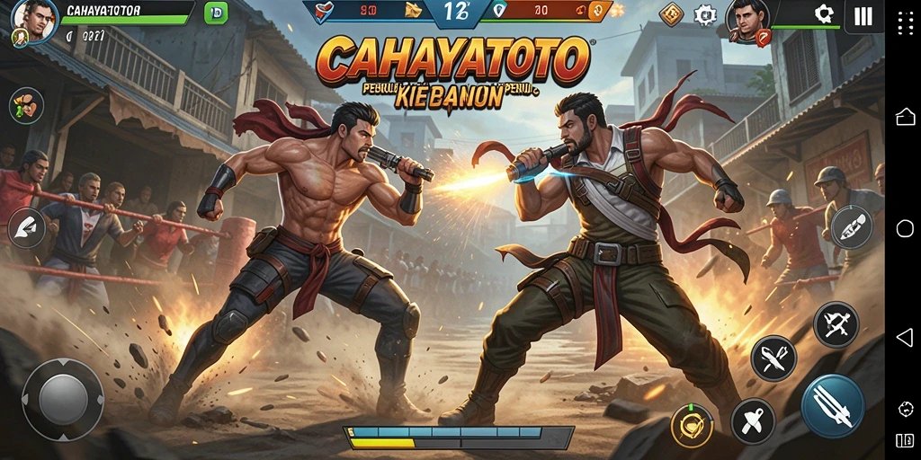 Tampilan aksi mendebarkan dalam gameplay CAHAYATOTO.