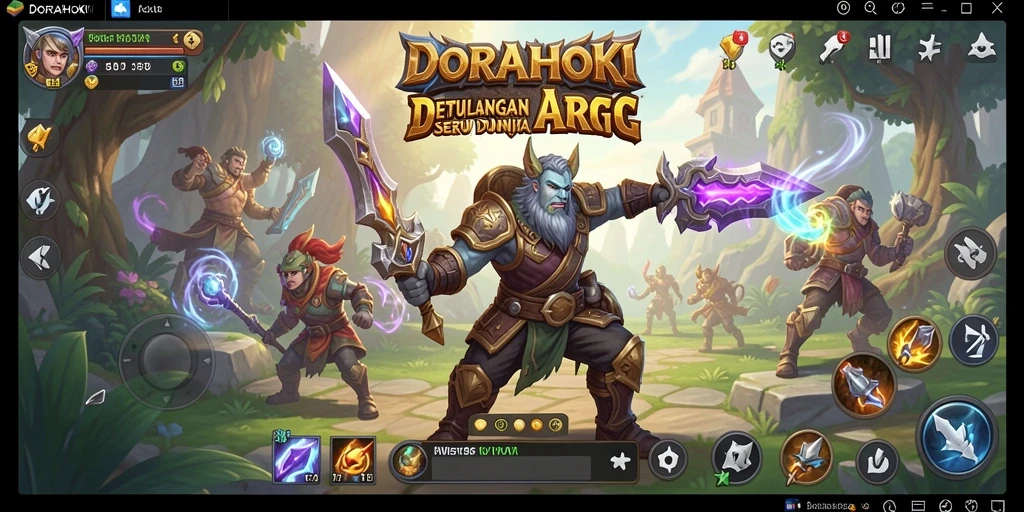 Tampilan gameplay DORAHOKI yang menawan dan penuh aksi.