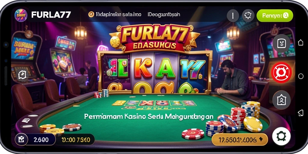 Screenshot FURLA77 menampilkan gameplay mendebarkan dalam dunia Kasino.