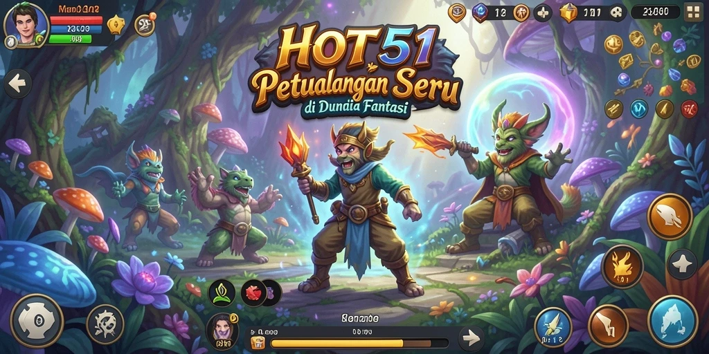 Tampilan menarik dari gameplay petualangan HOT51 yang memukau.