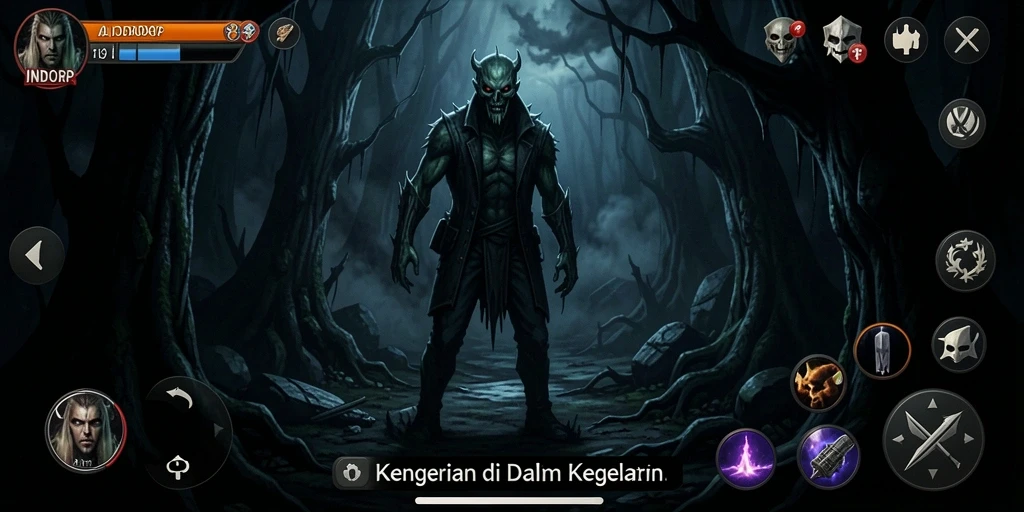 Gameplay menakutkan INDORP dengan suasana mencekam.