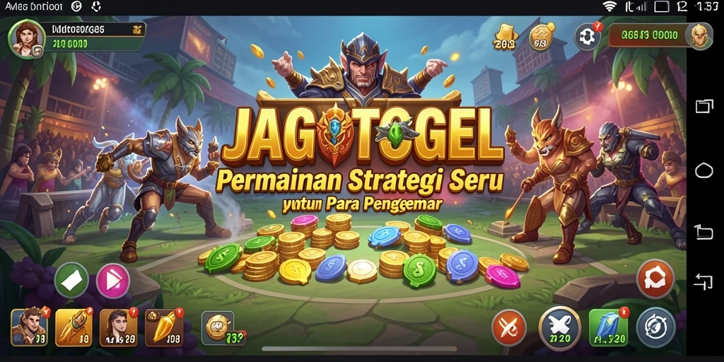 Tampilan gameplay seru JAGOTOGEL dengan berbagai strategi.