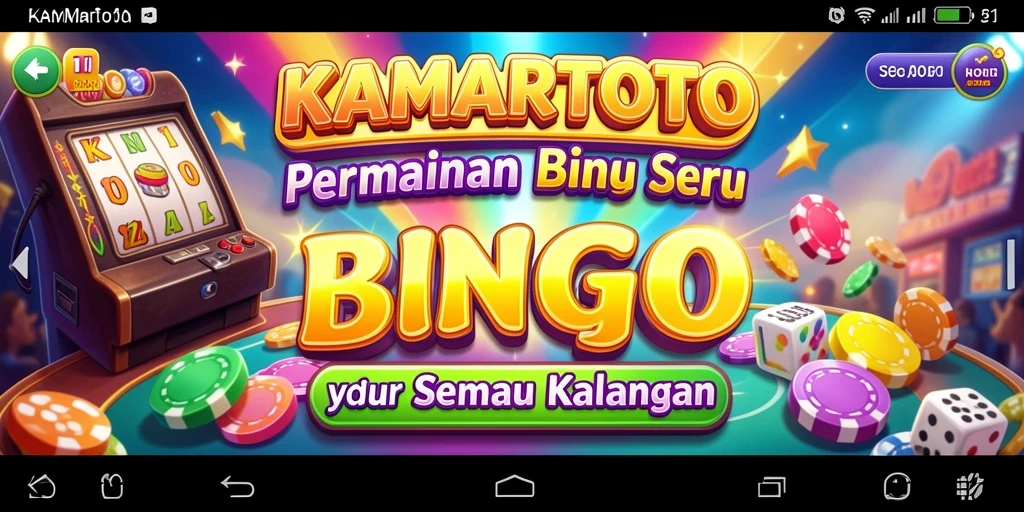 Tampilan menarik dari permainan Bingo di KAMARTOTO.