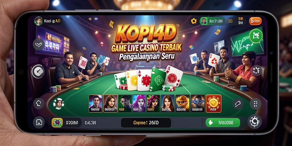 Tampilan menarik gameplay Live Casino di KOPI4D.