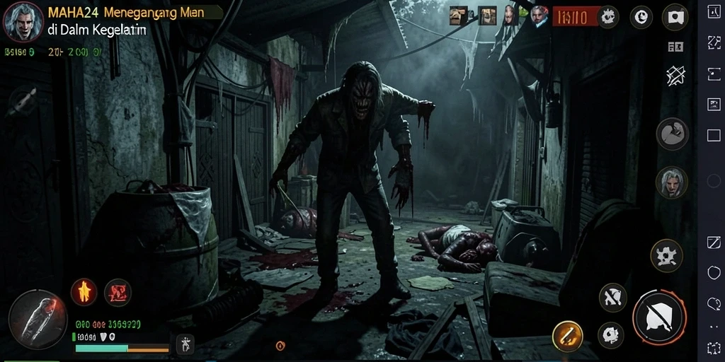 Gameplay Horror yang mendebarkan di dalam kegelapan.