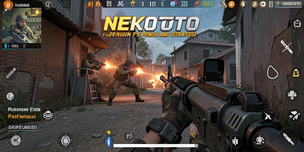 Tangkapan layar gameplay NEKOTOTO yang menampilkan pertempuran intens dan grafis yang memukau.
