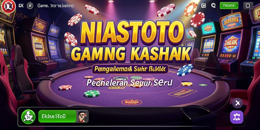 Tampilan utama gameplay NIASTOTO dengan suasana Kasino yang mendebarkan.