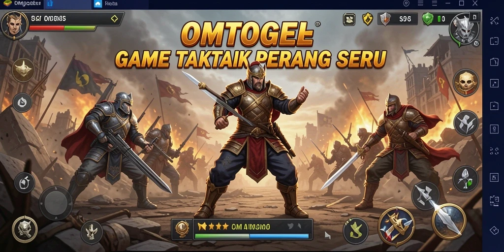 Tampilan action seru di OMTOGEL saat bertempur.