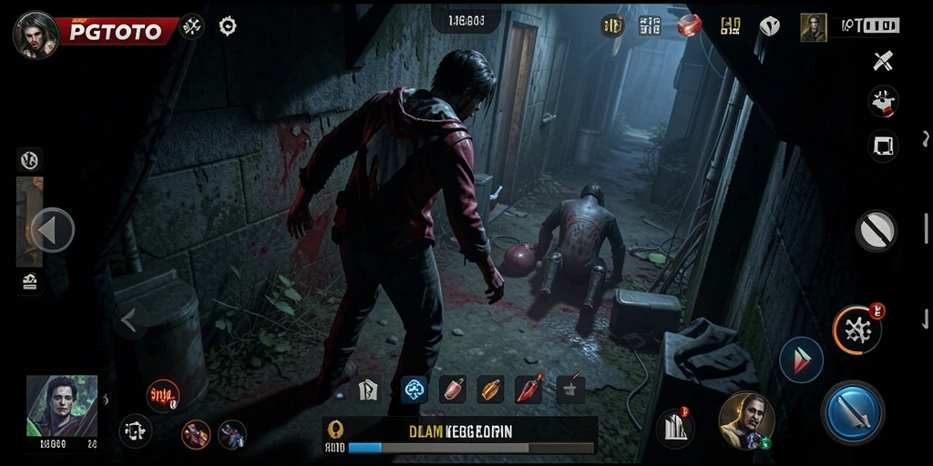 Tangkapan layar utama PGTOTO menampilkan atmosfer Horror yang mencekam dan gameplay yang menegangkan.