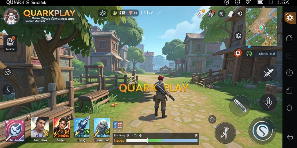 Tampilan gameplay QUARKPLAY yang interaktif dan menarik.