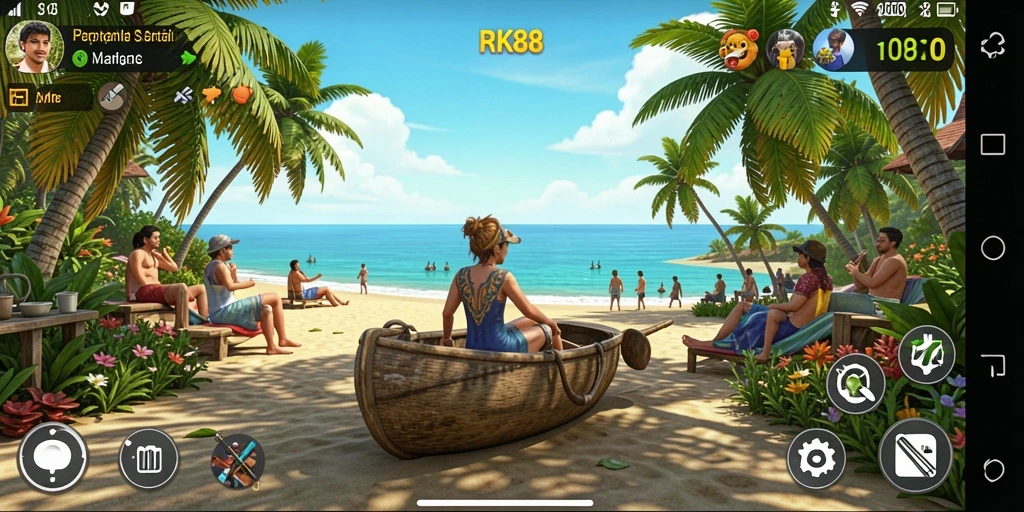 Tampilan gameplay RK88 yang seru dan penuh warna.