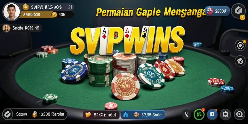 Gameplay Gaple yang seru dan interaktif di SVIPWINS.