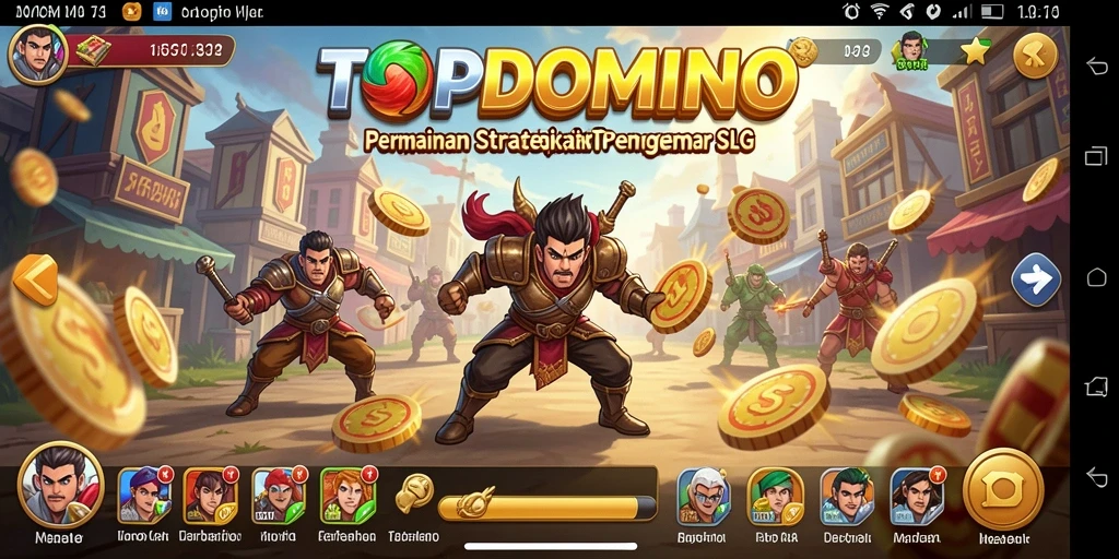 Screenshot utama menampilkan momen intens pertempuran dalam gameplay SLG.