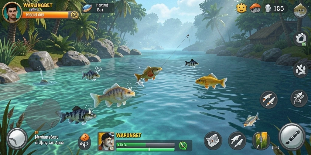 Tangkapan ikan besar dalam gameplay WARUNGBET yang seru.