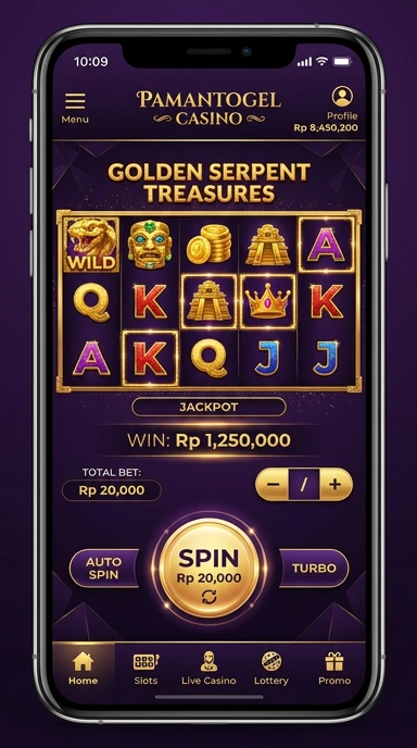 Tampilan beranda pamantogel yang menarik dan informatif.